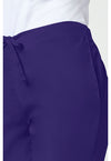 Grape - Women's Natural Rise Flare Leg Drawstring Scrub Pants – Regular (View 4)
