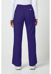 Grape - Cherokee WW Originals Women Scrub Pants - Back View