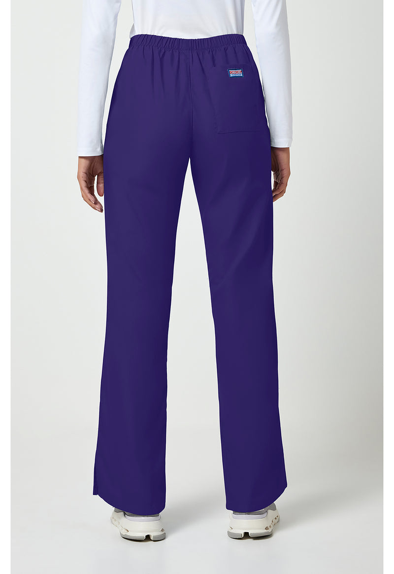 Grape - Cherokee WW Originals Women Scrub Pants - Back View