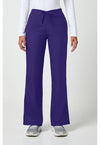 Grape - Cherokee WW Originals Women Scrub Pants - Front View
