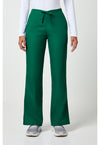 Hunter Green - Cherokee WW Originals Women Scrub Pants - Front View