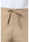 khaki - Natural Rise Flare Leg Drawstring Pant (View 2)