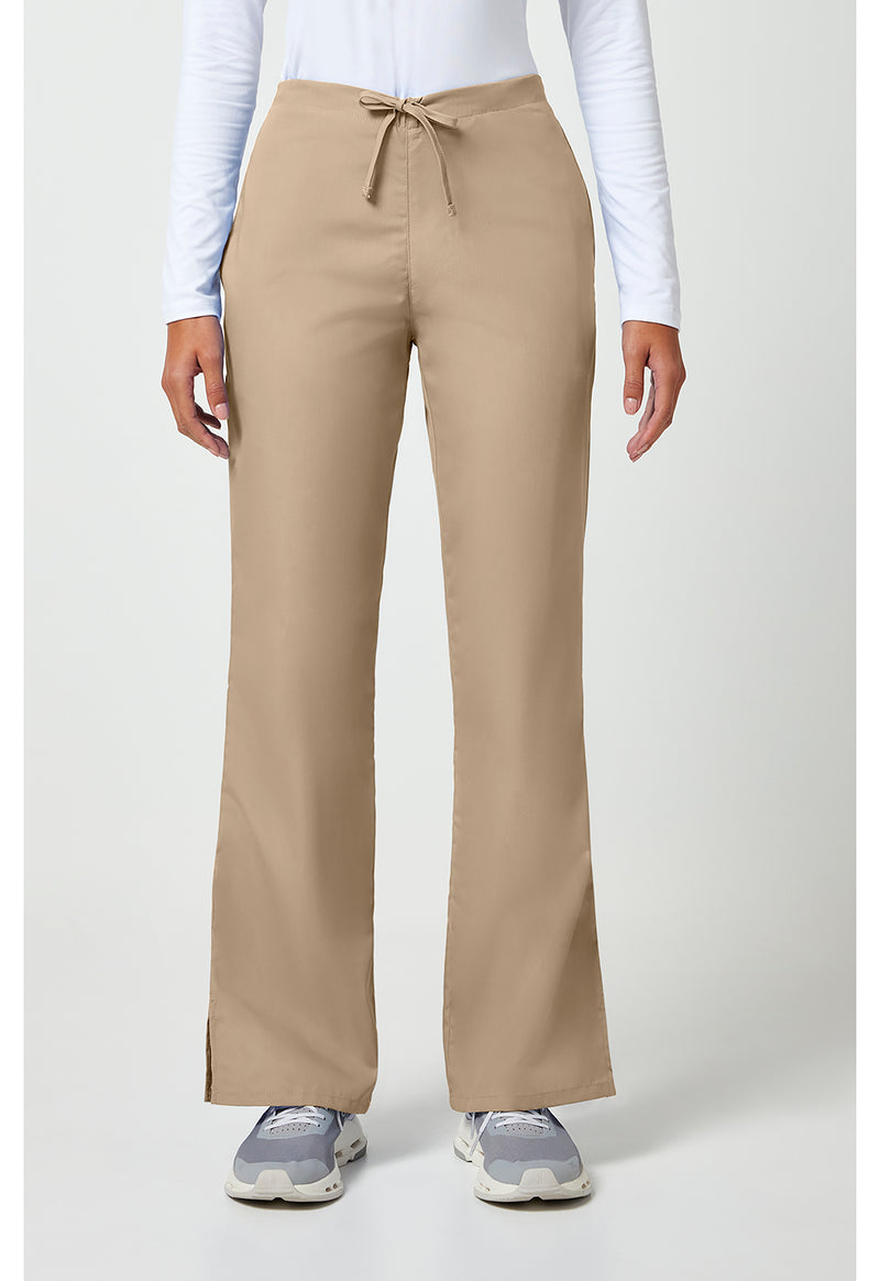 Khaki - Cherokee WW Originals Women Scrub Pants - Front View