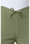 Olive - Women's Natural Rise Flare Leg Drawstring Scrub Pants – Regular (View 2)