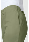 olive - Natural Rise Flare Leg Drawstring Pant (View 4)