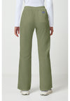 Olive - Cherokee WW Originals Women Scrub Pants - Back View