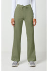 Olive - Cherokee WW Originals Women Scrub Pants - Front View