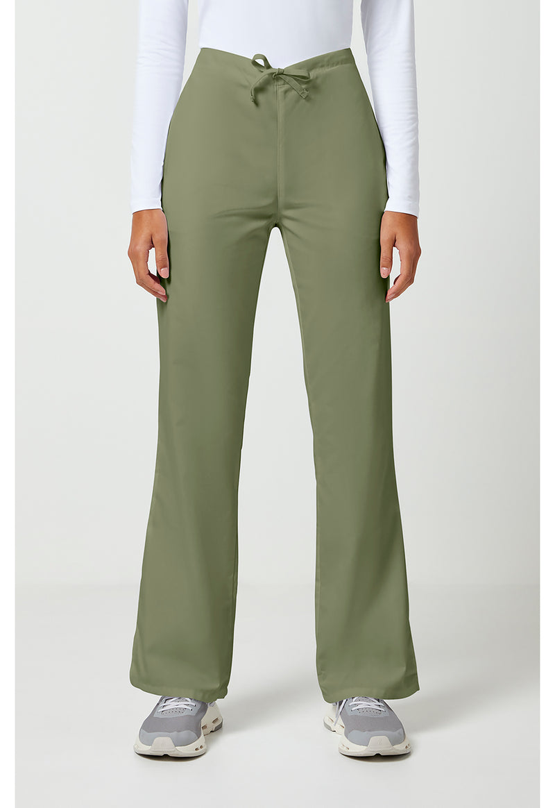 Olive - Cherokee WW Originals Women Scrub Pants - Front View