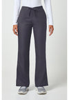 Pewter - Cherokee WW Originals Women Scrub Pants - Front View