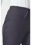 Pewter - Women's Natural Rise Flare Leg Drawstring Scrub Pants – Regular (View 3)