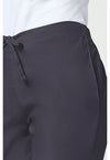 Pewter - Women's Natural Rise Flare Leg Drawstring Scrub Pants – Regular (View 4)