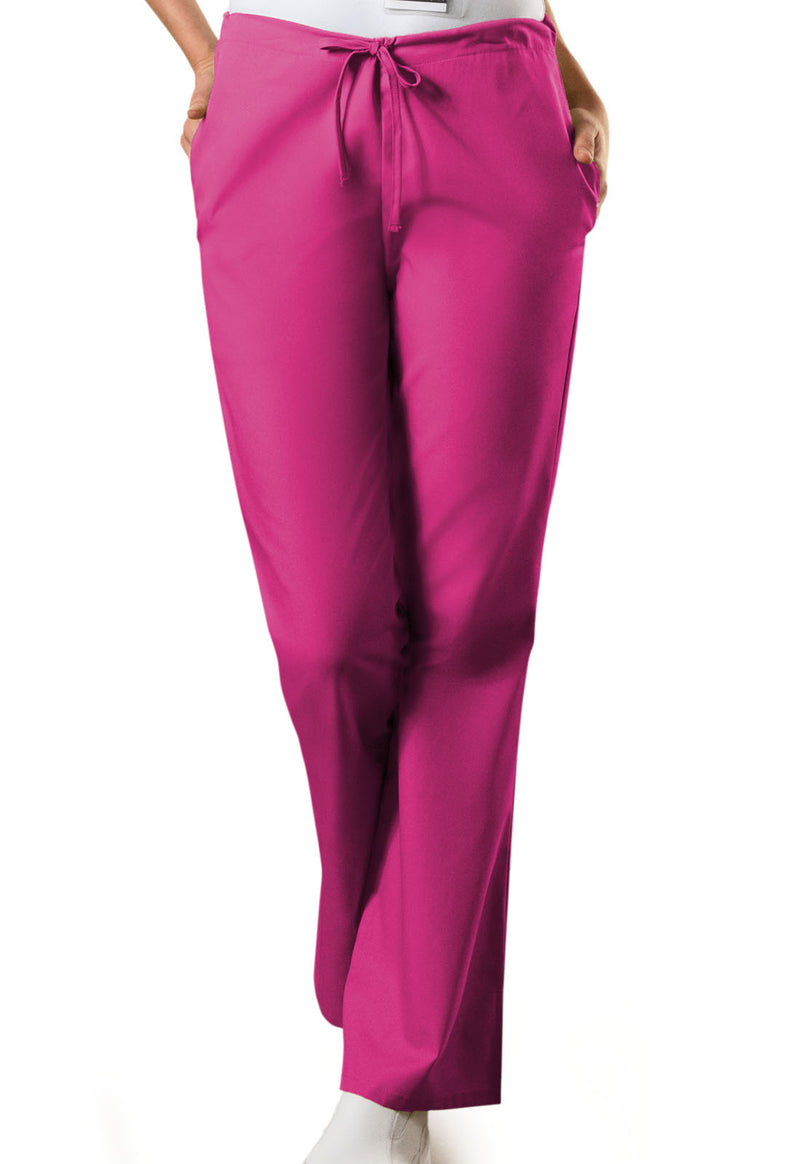 Raspberry - Cherokee WW Originals Women Scrub Pants - Front View