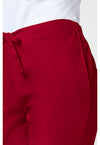 Red - Women's Natural Rise Flare Leg Drawstring Scrub Pants – Regular (View 4)
