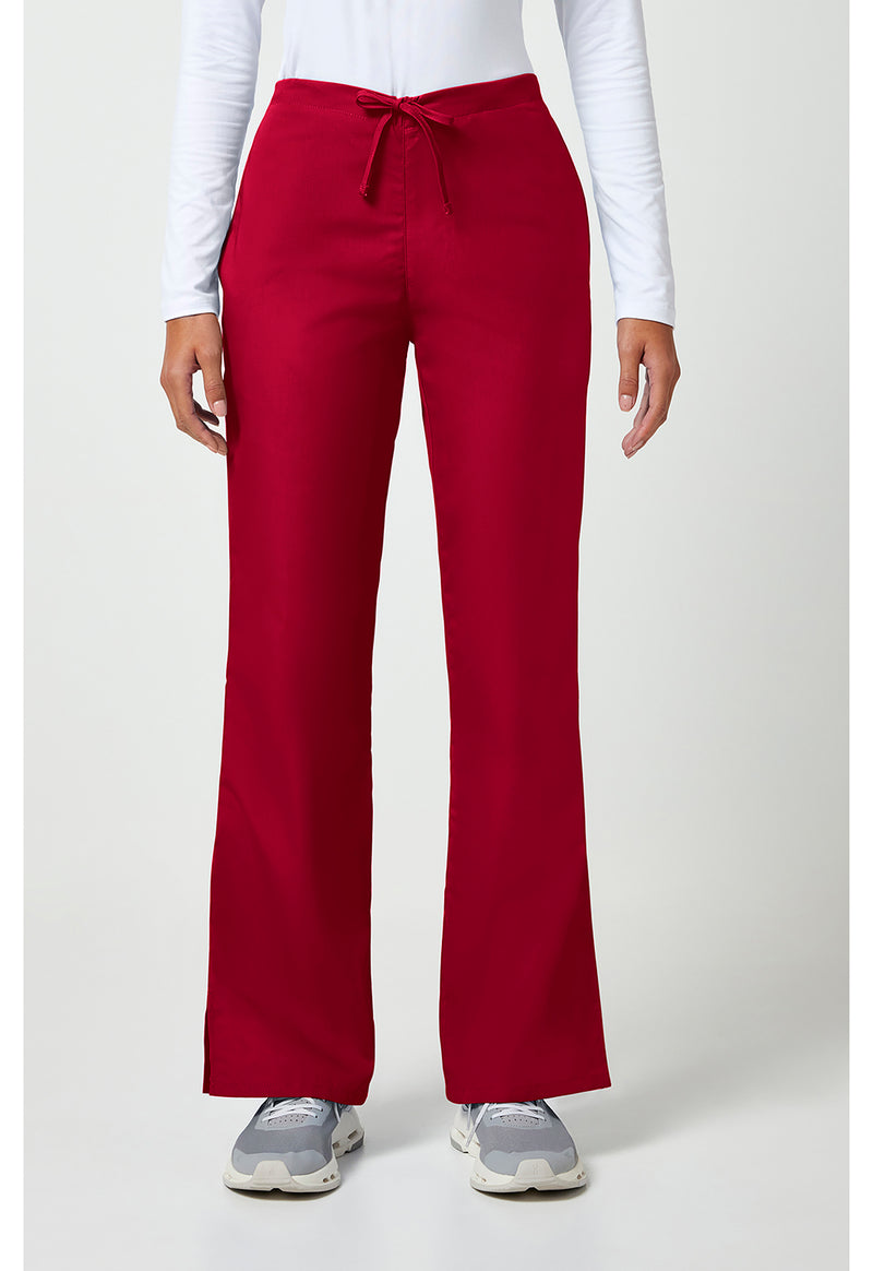 Red - Cherokee WW Originals Women Scrub Pants - Front View
