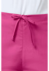Shocking Pink - Women's Natural Rise Flare Leg Drawstring Scrub Pants – Regular (View 2)