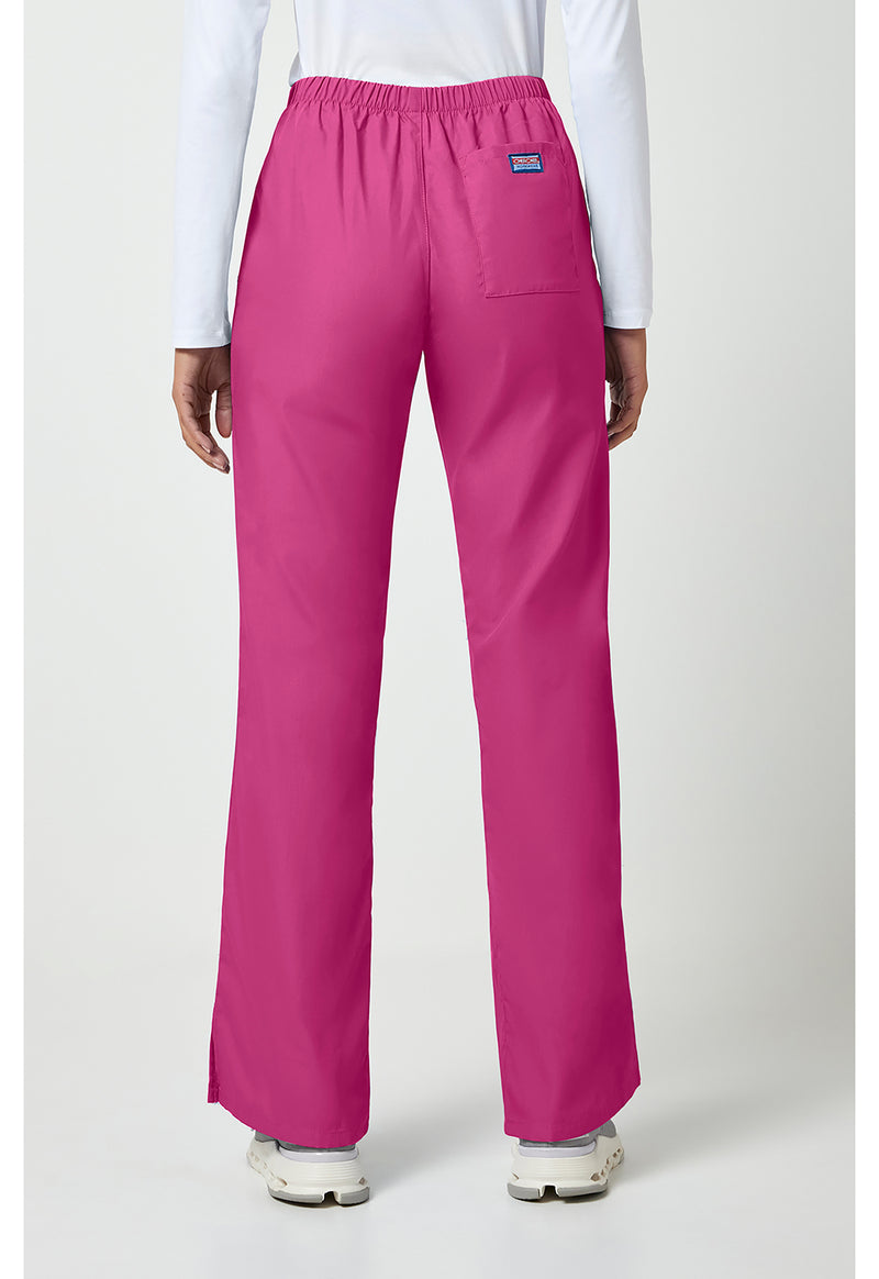 Shocking Pink - Cherokee WW Originals Women Scrub Pants - Back View