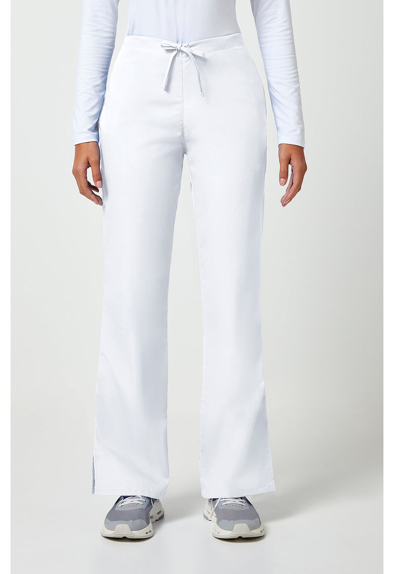 White - Cherokee WW Originals Women Scrub Pants - Front View