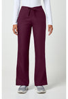 Wine - Cherokee WW Originals Women Scrub Pants - Front View