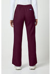 Wine - Cherokee WW Originals Women Scrub Pants - Back View