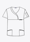 MOBB Ladies Sculpted Scrub Top 410T