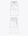MOBB Comfort Rise Drawstring Elastic Scrub Pant 412P