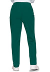 Hunter Green - Women's Natural Rise Tapered Pull-On Cargo Scrub Pants – Petite (Back)