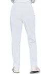 White - Women's Natural Rise Tapered Pull-On Cargo Scrub Pants – Petite (Back)