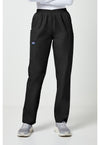 Black - Cherokee WW Originals Women Scrub Pants - Front View