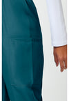 Caribbean Blue - Women's Natural Rise Tapered Pull-On Cargo Scrub Pants – Regular (View 4)