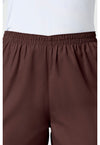 Chocolate - Women's Natural Rise Tapered Pull-On Cargo Scrub Pants – Regular (View 2)