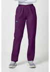Eggplant - Cherokee WW Originals Women Scrub Pants - Front View