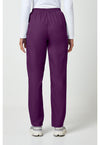 Eggplant - Cherokee WW Originals Women Scrub Pants - Back View