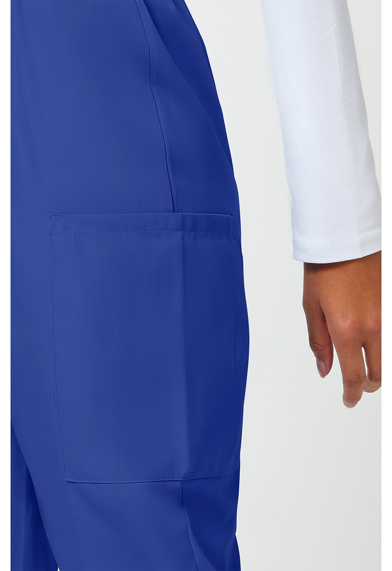 Galaxy Blue - Women's Natural Rise Tapered Pull-On Cargo Scrub Pants – Regular (View 4)