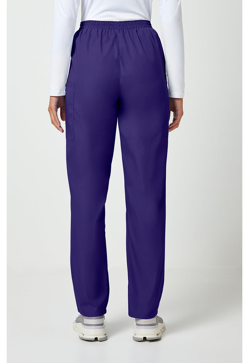 Grape - Cherokee WW Originals Women Scrub Pants - Back View