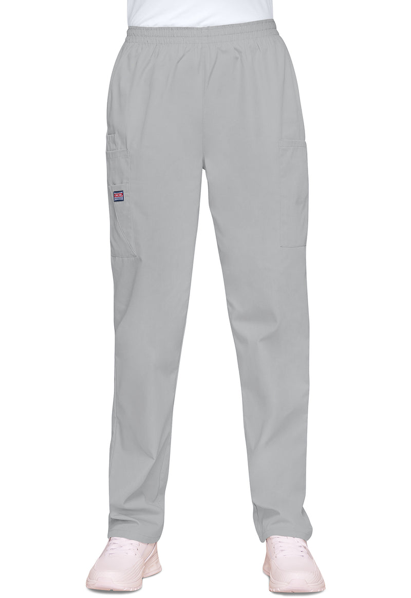 Grey - Cherokee WW Originals Women Scrub Pants - Front View