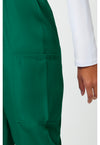 Hunter Green - Women's Natural Rise Tapered Pull-On Cargo Scrub Pants – Regular (View 4)