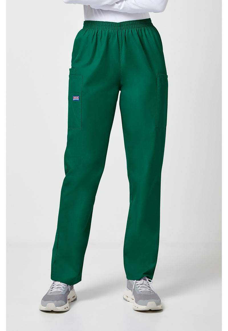 Hunter Green - Cherokee WW Originals Women Scrub Pants - Front View