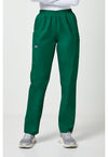 Hunter Green - Women's Natural Rise Tapered Pull-On Cargo Scrub Pants