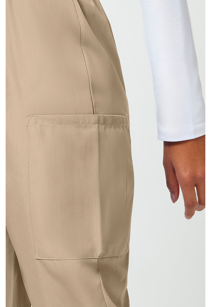 khaki - Natural Rise Tapered Pull-On Cargo Pant (View 4)