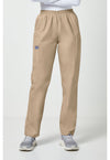 Khaki - Women's Natural Rise Tapered Pull-On Cargo Scrub Pants