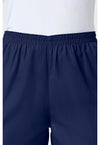 Navy - Women's Natural Rise Tapered Pull-On Cargo Scrub Pants – Regular (View 2)