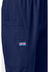 navy - Natural Rise Tapered Pull-On Cargo Pant (View 3)