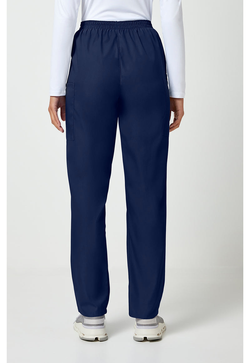 Navy - Cherokee WW Originals Women Scrub Pants - Back View