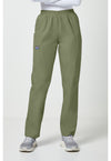 Olive - Cherokee WW Originals Women Scrub Pants - Front View