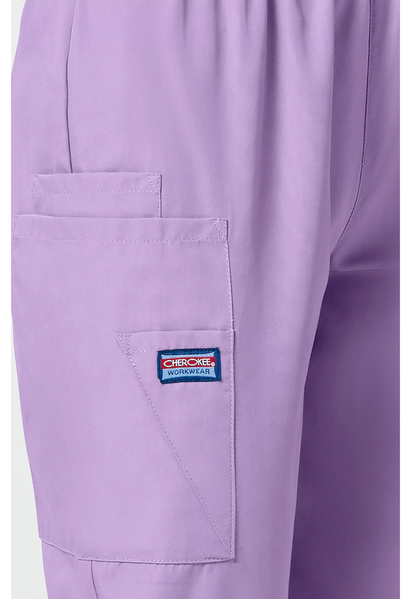 Orchid - Women's Natural Rise Tapered Pull-On Cargo Scrub Pants – Regular (View 3)