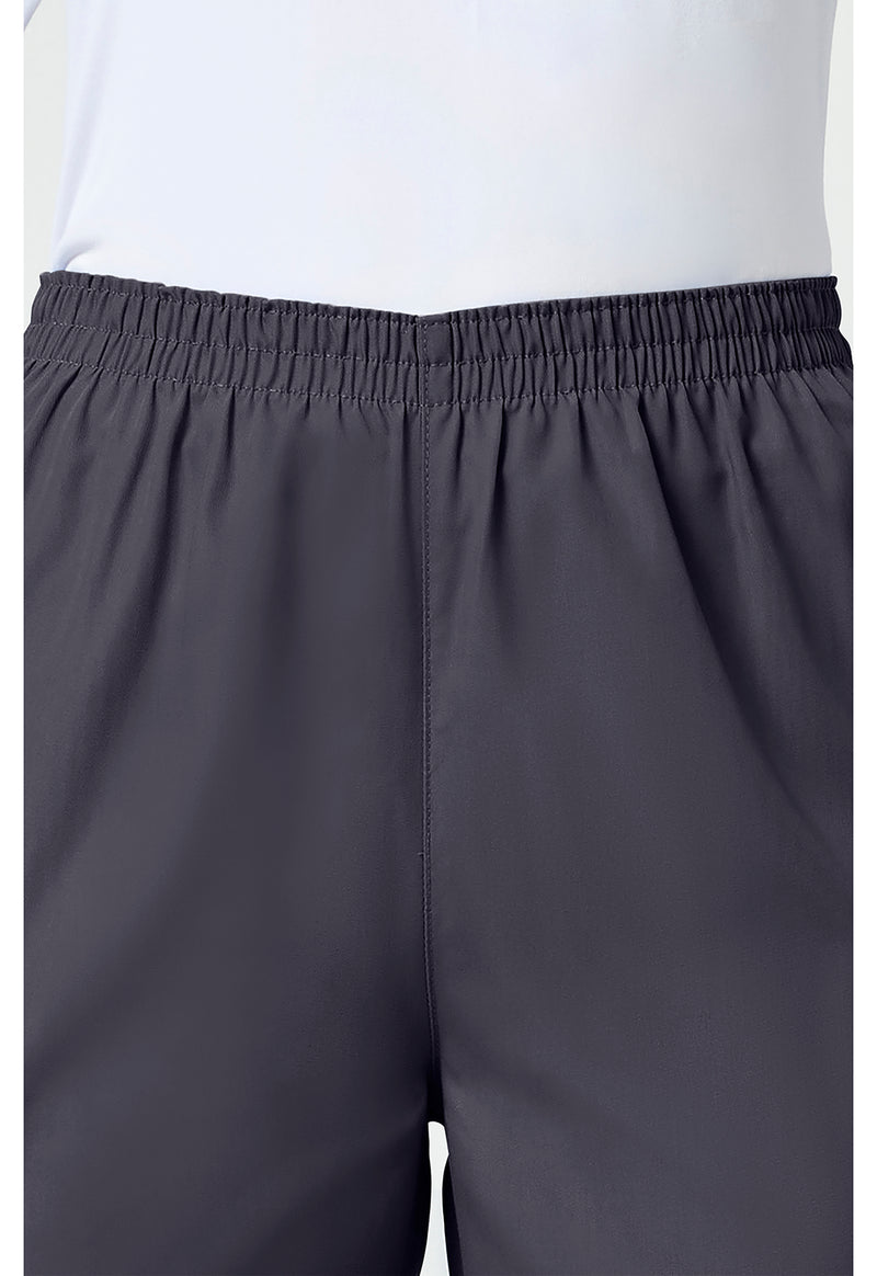 Pewter - Women's Natural Rise Tapered Pull-On Cargo Scrub Pants – Regular (View 2)
