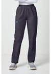 Pewter - Cherokee WW Originals Women Scrub Pants - Front View