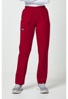 Red - Cherokee WW Originals Women Scrub Pants - Front View