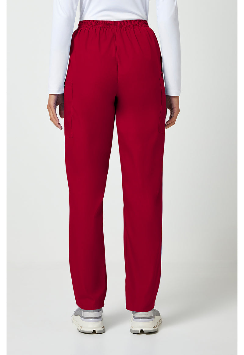 Red - Cherokee WW Originals Women Scrub Pants - Back View