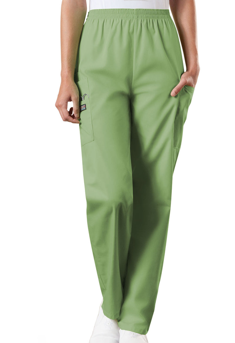 Sage Green - Cherokee WW Originals Women Scrub Pants - Front View
